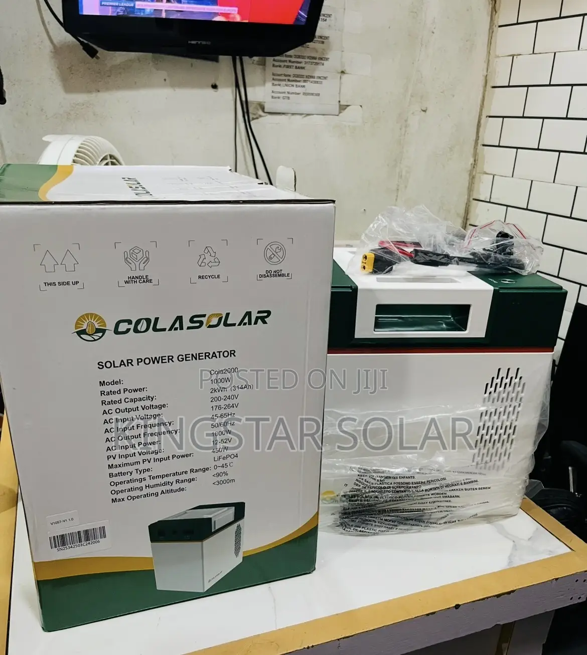 Cola 2000 Solar Generator