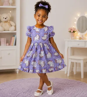 Unicorn Baby Girl Dress From 3 -6years