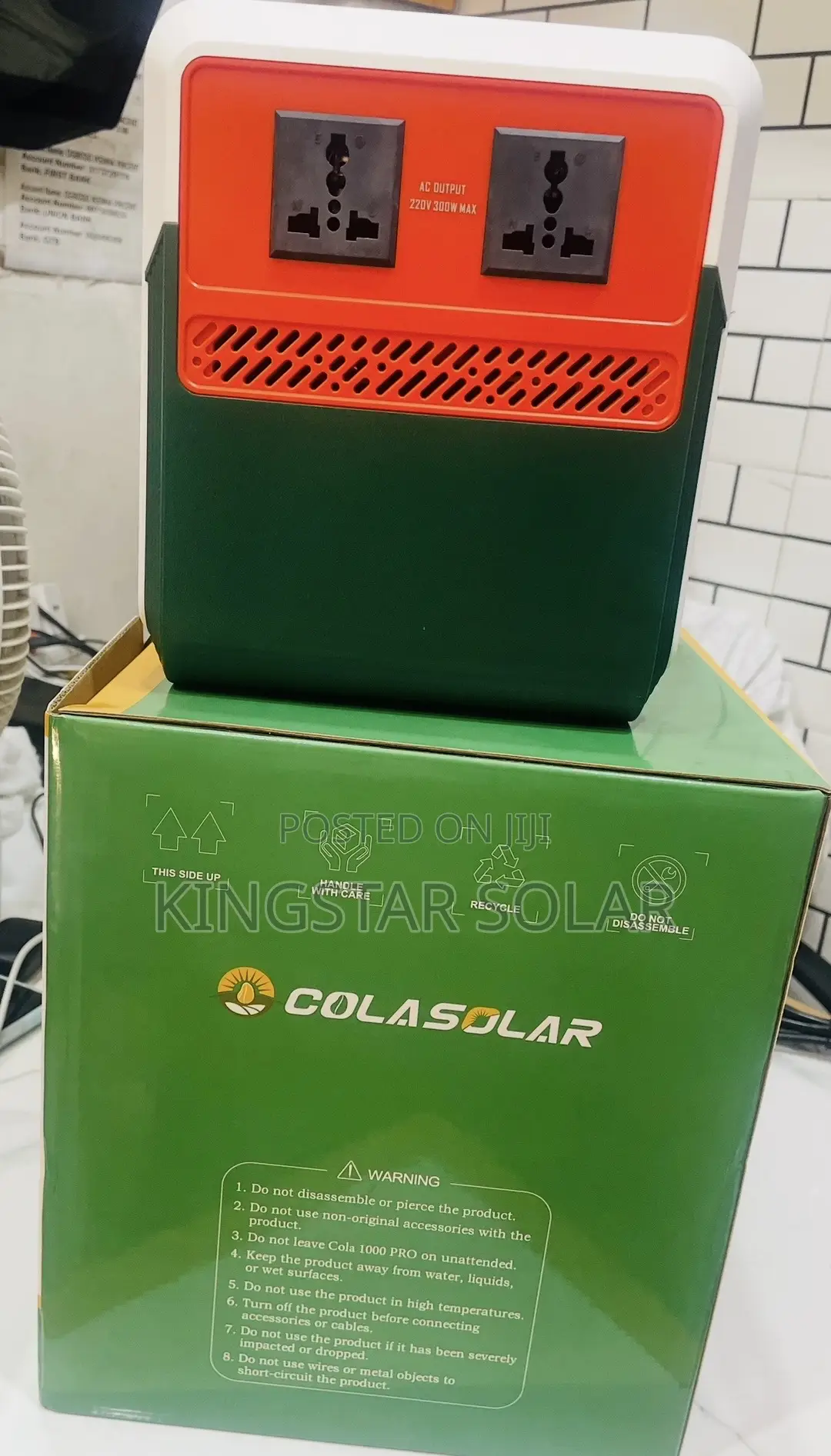 Cola 1000 Pro Solar Generator
