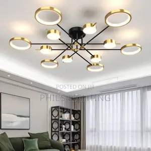 Modern Gold Ceiling Pendant Lamp Led