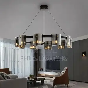 Modern Smoky Glass Chandeliers