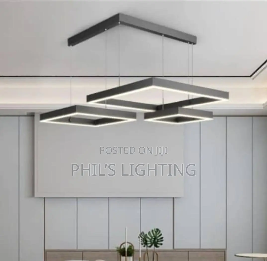 Modern Square Led Chandelier Remote Control