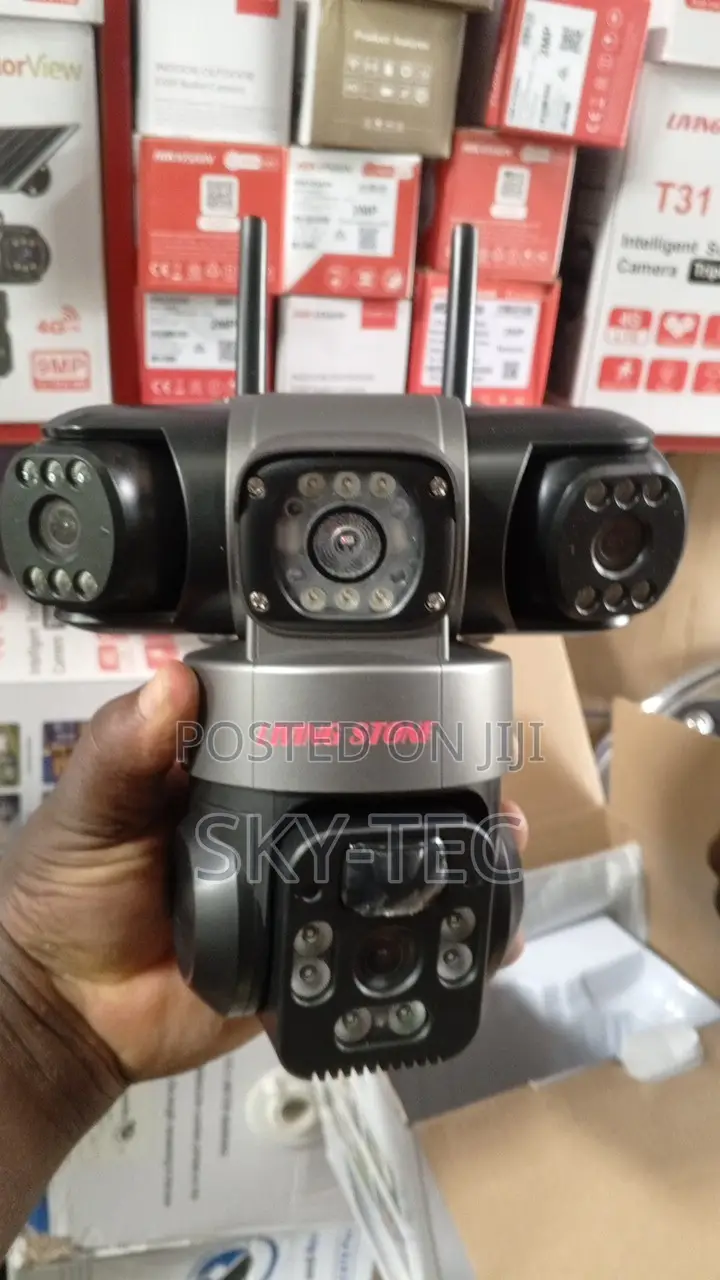 Livingston Security Camera Triple Lens Solar PTZ