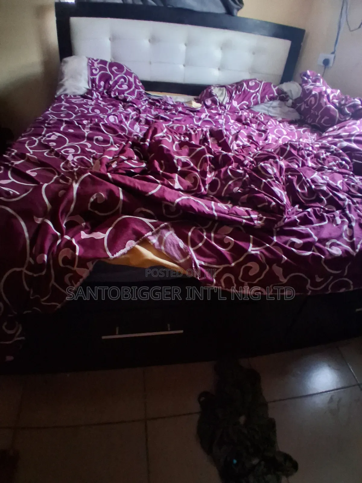 6 by 6 Bedframe and Mattress
