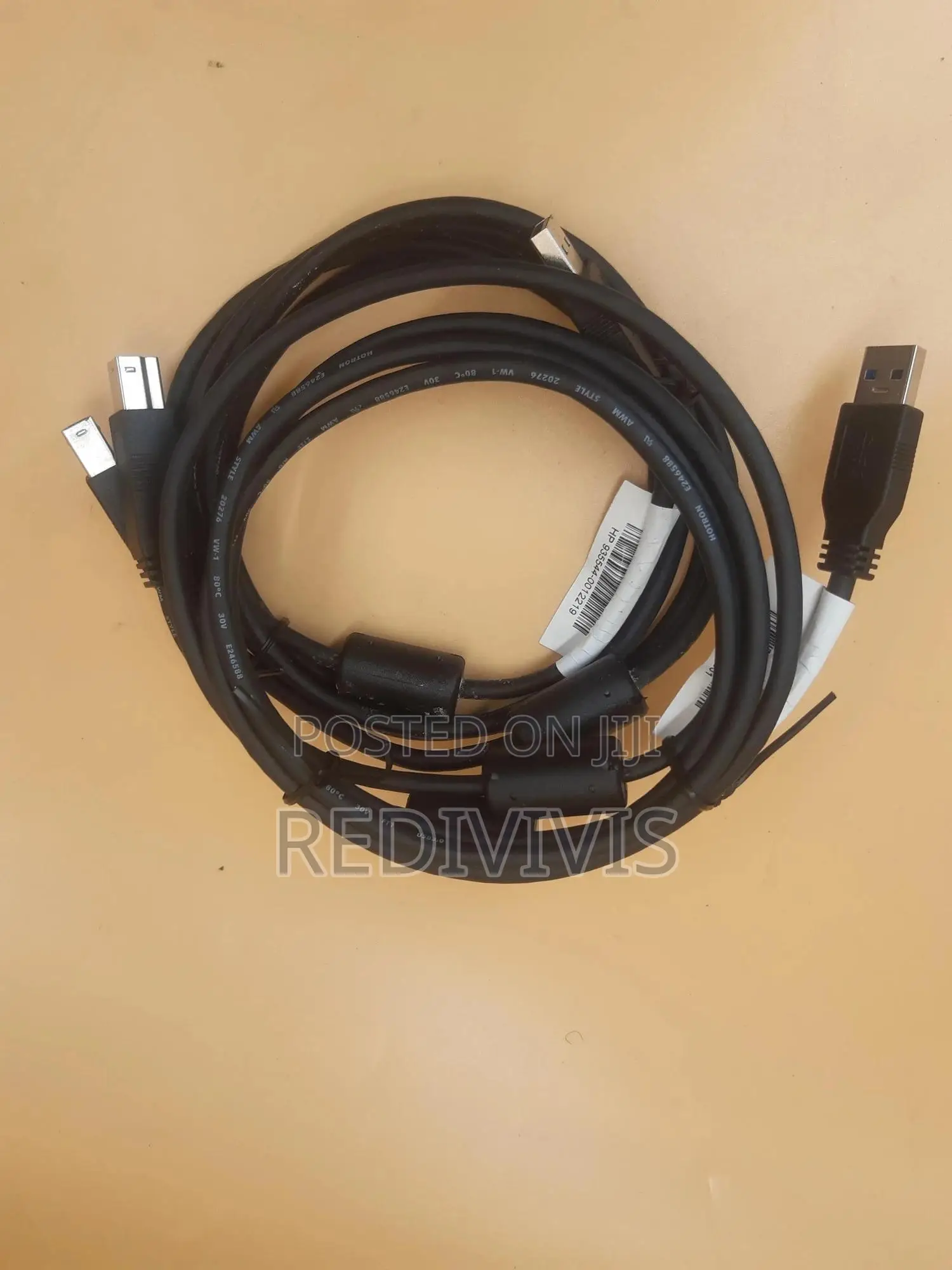 USB Type-a to Type-B Printer/Scanner Cable (Set of 2) – HP Compatible