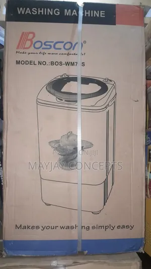 Boscon 7KG Single Tub Washing Machine | 135Watts Low Consumption