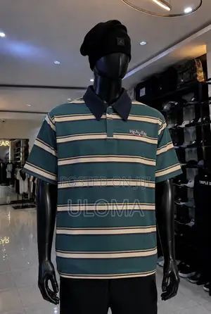 Premium Striped Polo Shirt for Men