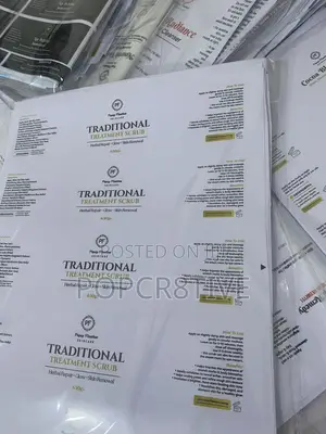 Skincare Product Label