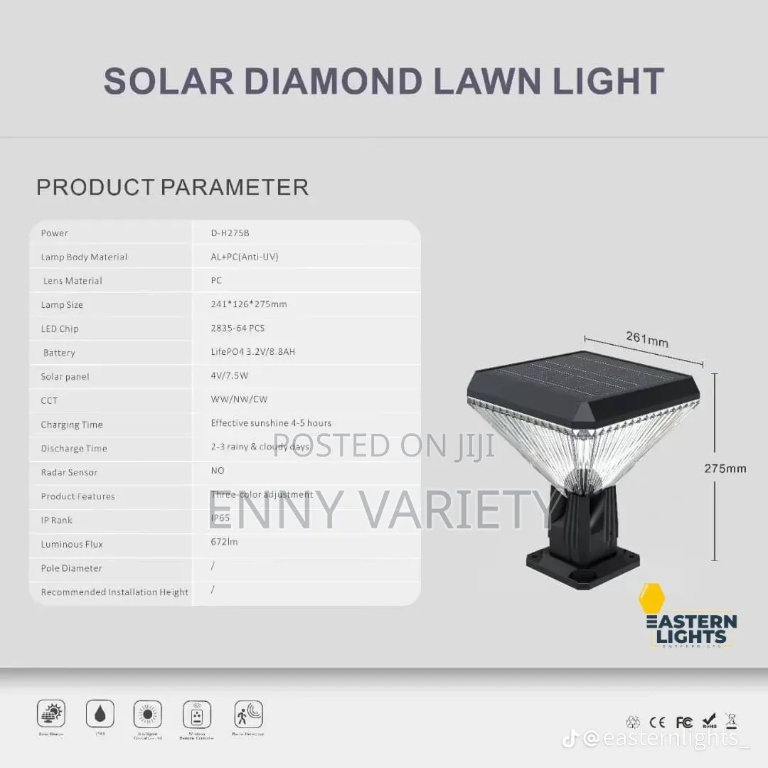 Solar Garden Lawn Light
