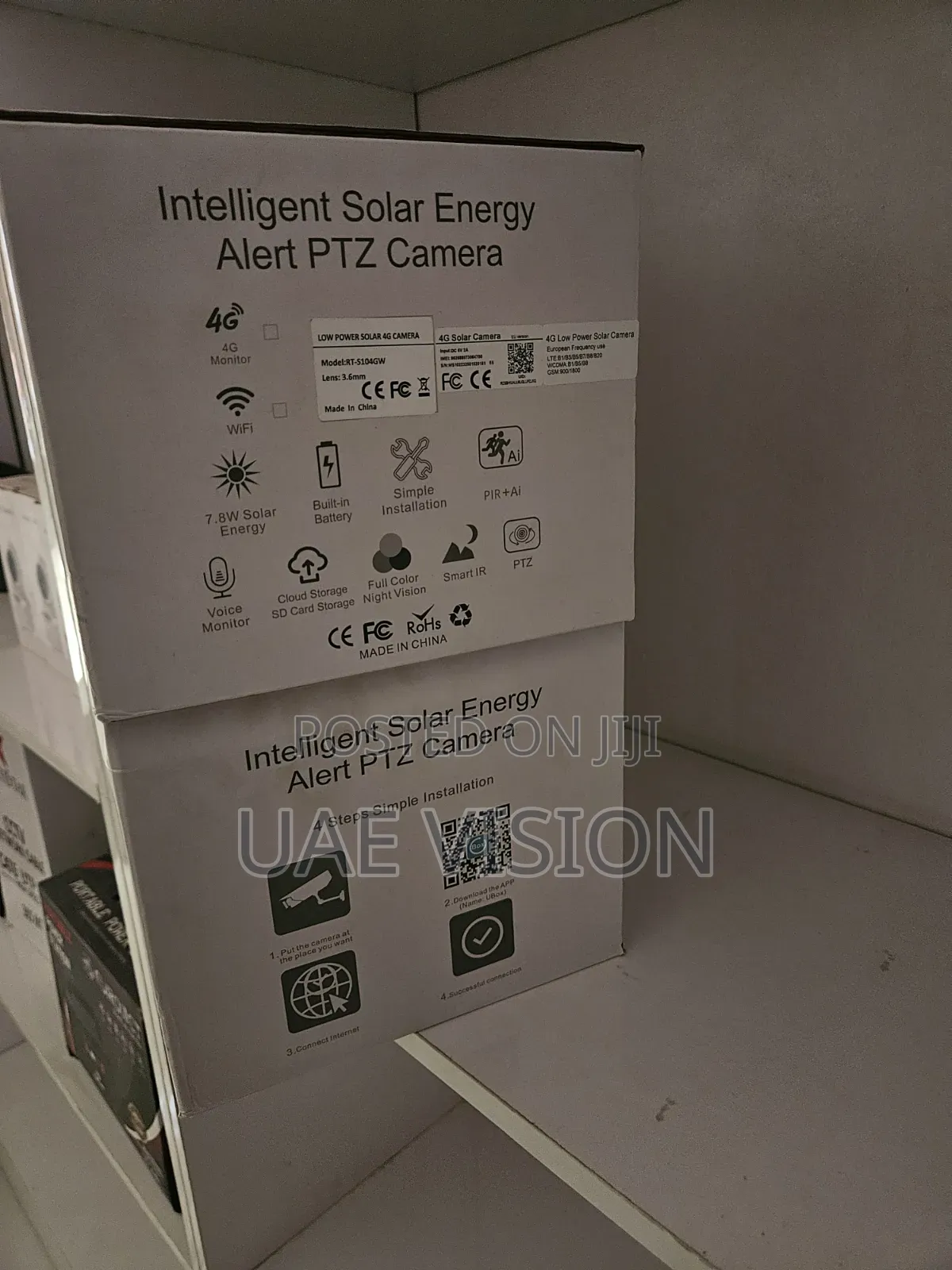Ubox Sign Lens Solar Camera 5mp With Sim Card Full HD High Quality