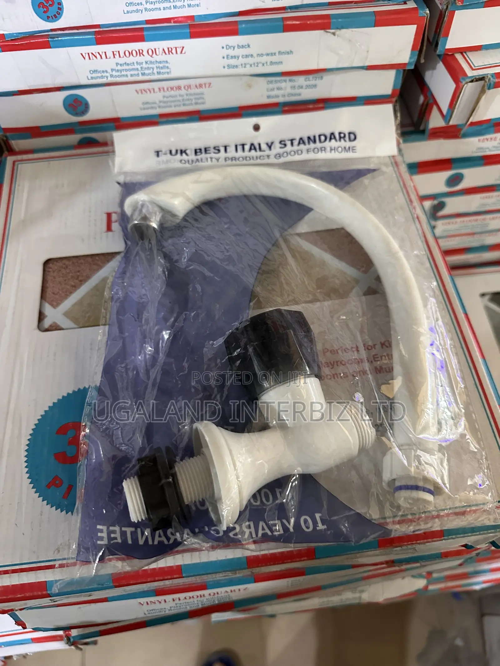 White Plastic Kitchen Basin Sink Tap