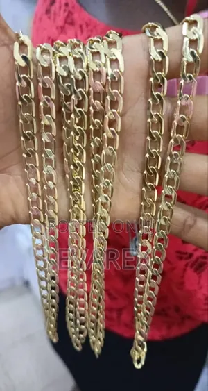 Gold Men Necklace, Non Tarnish 10yrs Warranty