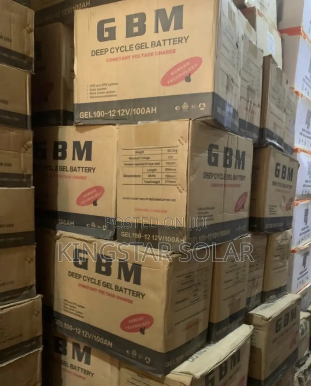 GBM 100ah 12v Deep Gel Battery