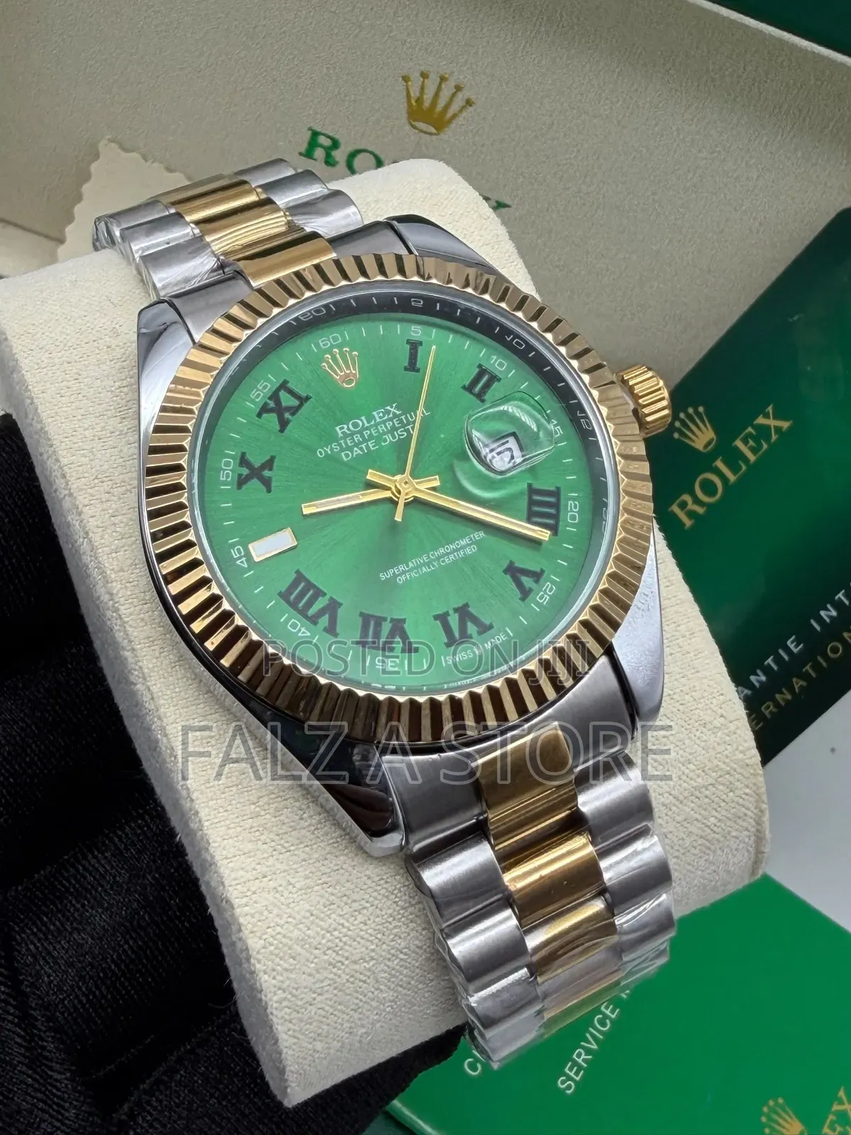 Rolex Chain Date Just (Quartz Movement, Battery Power )