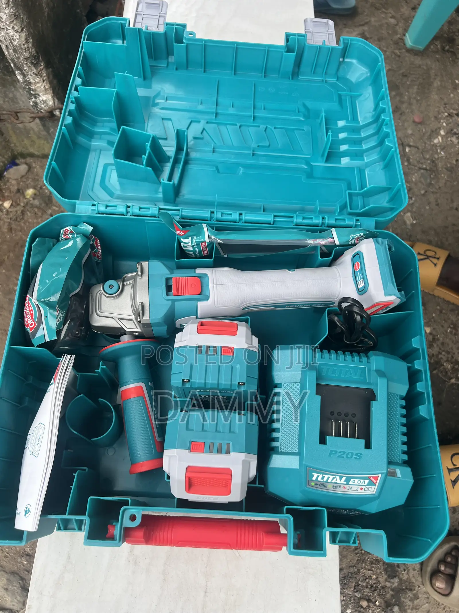 TOTAL 20V Cordless Angle Grinder Combo Kit