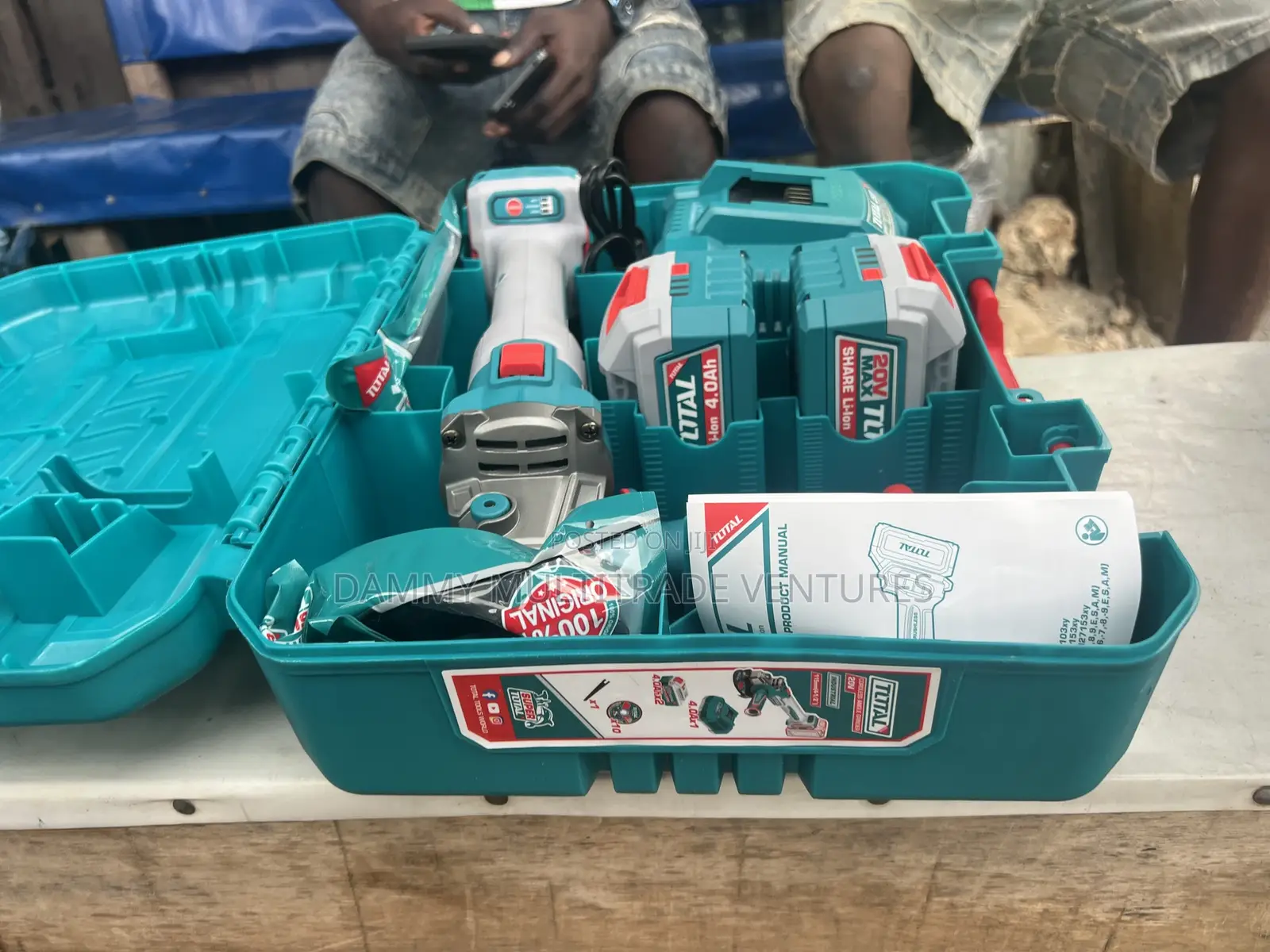 TOTAL 20V Cordless Angle Grinder Combo Kit