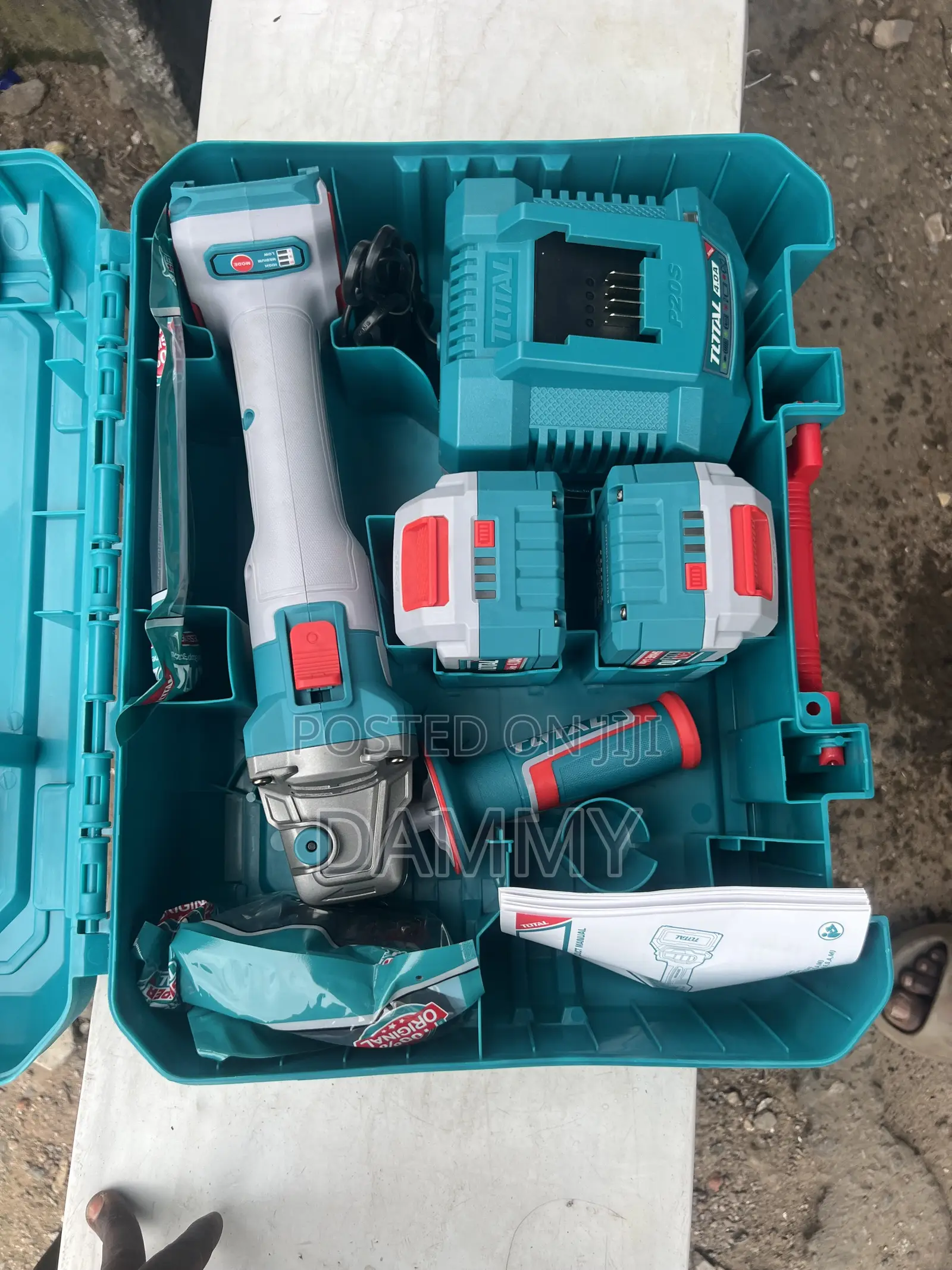 TOTAL 20V Cordless Angle Grinder Combo Kit