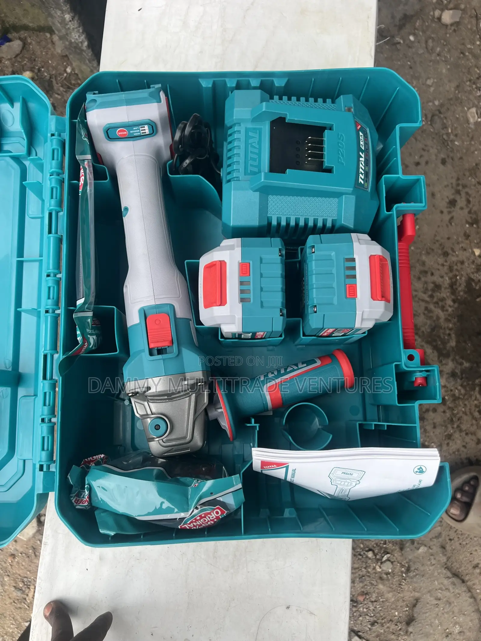 TOTAL 20V Cordless Angle Grinder Combo Kit