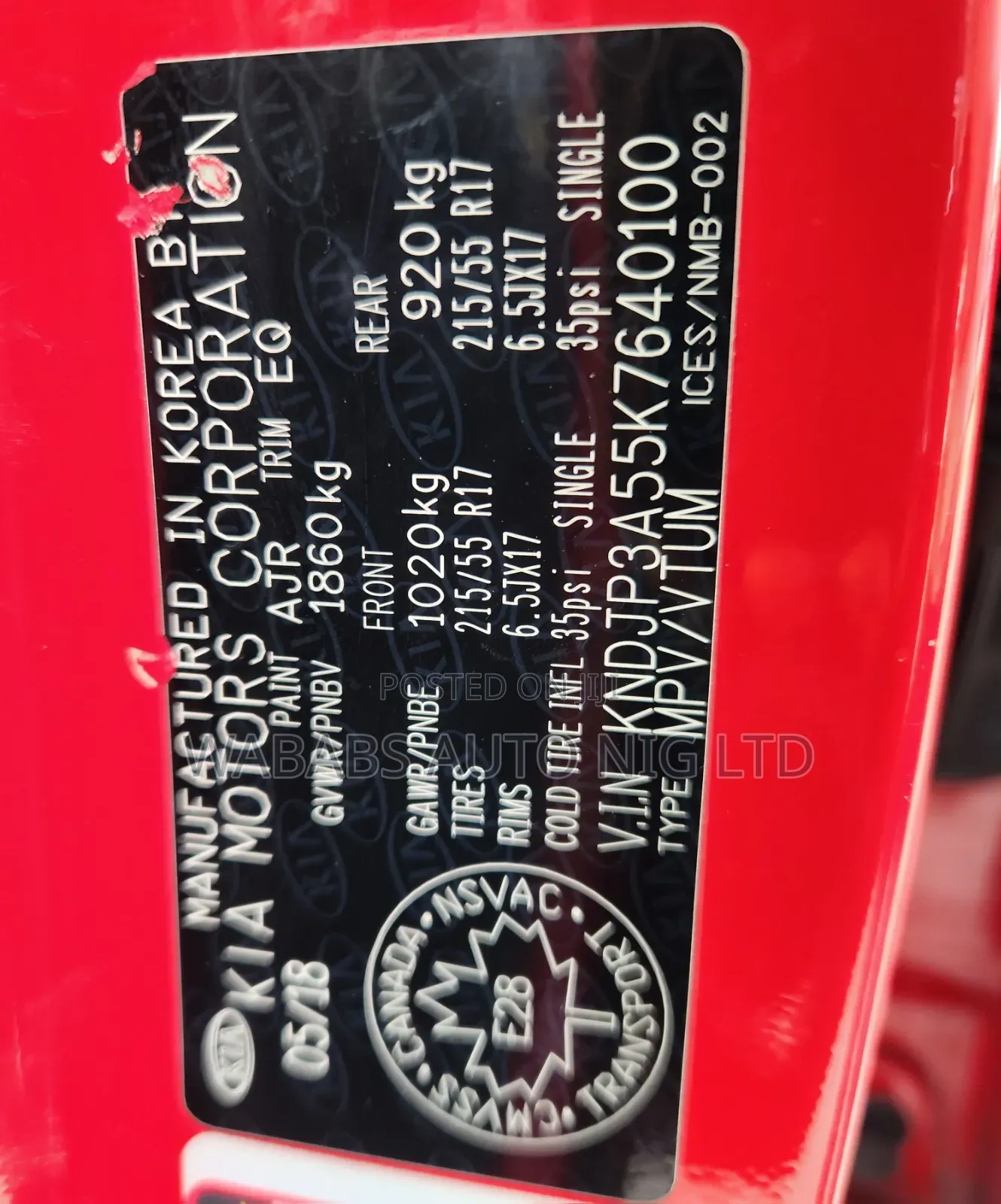 Kia Soul 2018 Red