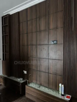 TV Wall Closet Original Board With Lights,stone and Glass Top