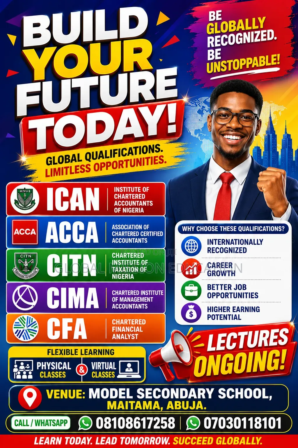 Ican, Acca, Cima, Cfa Lectures in Maitama