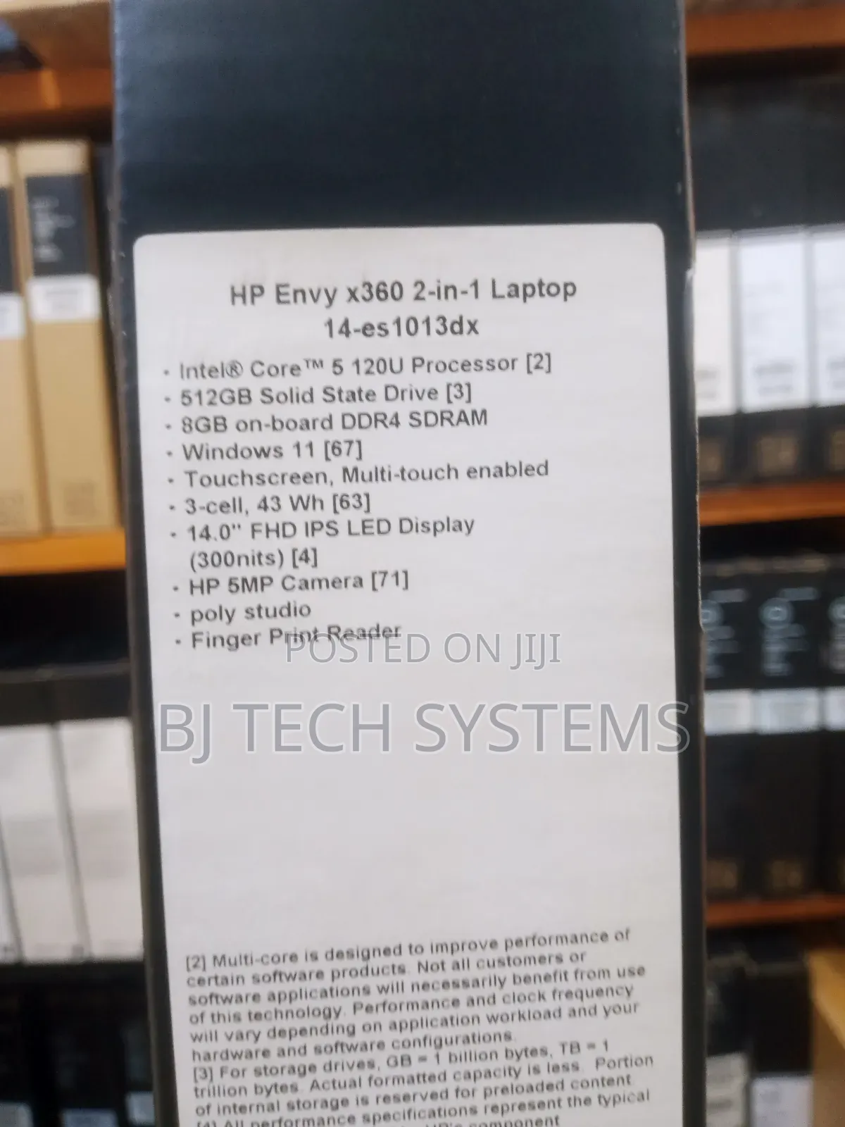 New Laptop HP Envy 14 8GB Intel Core 5 SSD 512GB