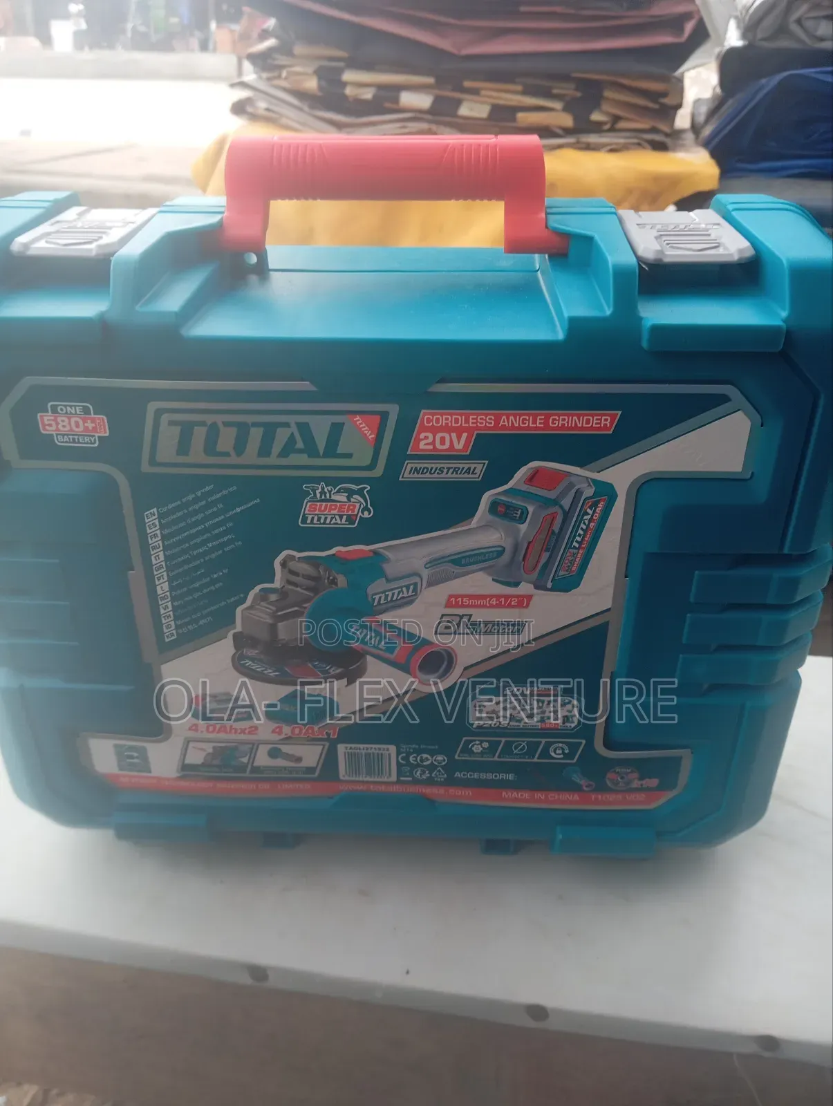 Total Cordless Angle Grinder