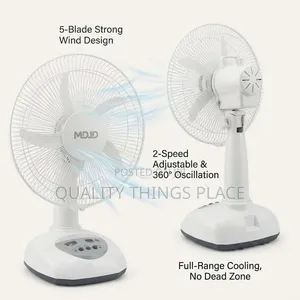Rechargeable Solar Fan With Panel