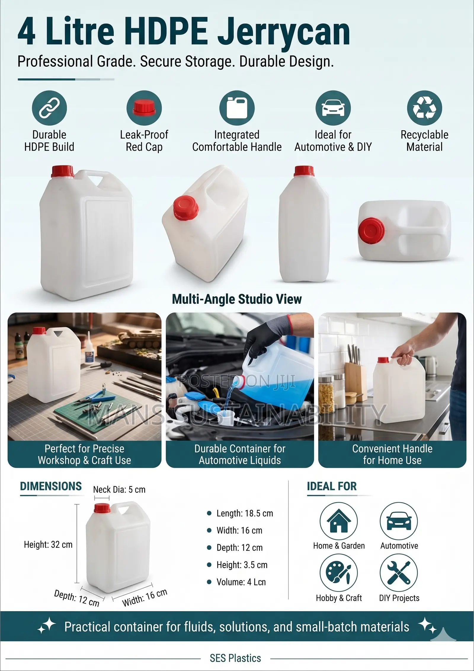 4 Litre Jerrycan