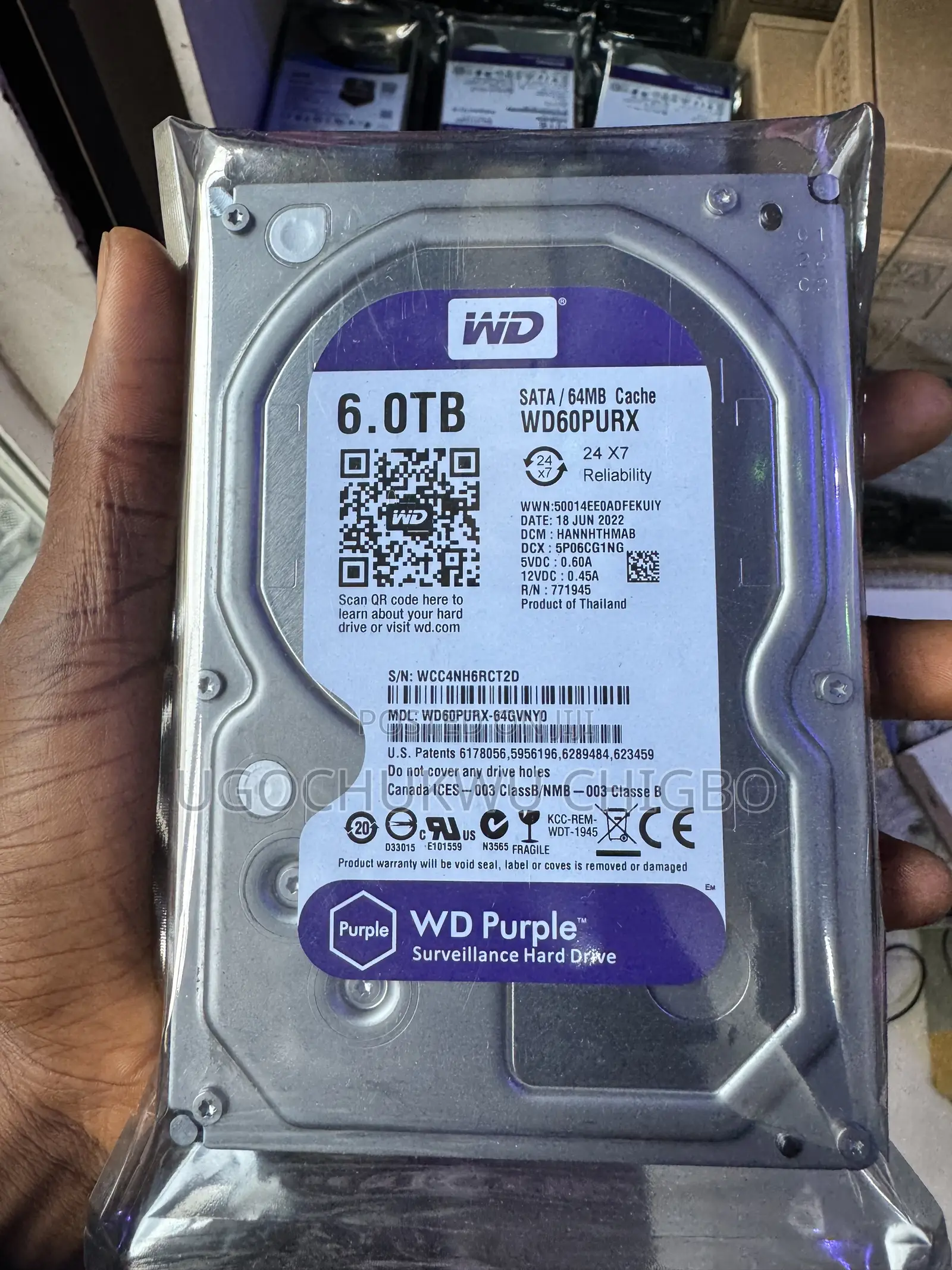 Western Digital Wd Surveillance 6tb Hard Disk Drive