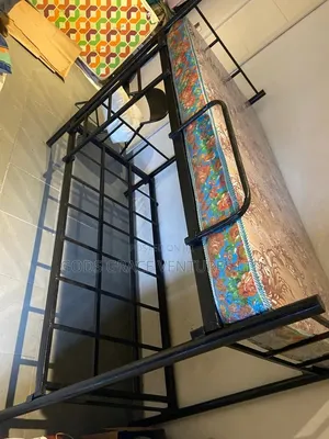 Metal Bunk Bed and Mattress