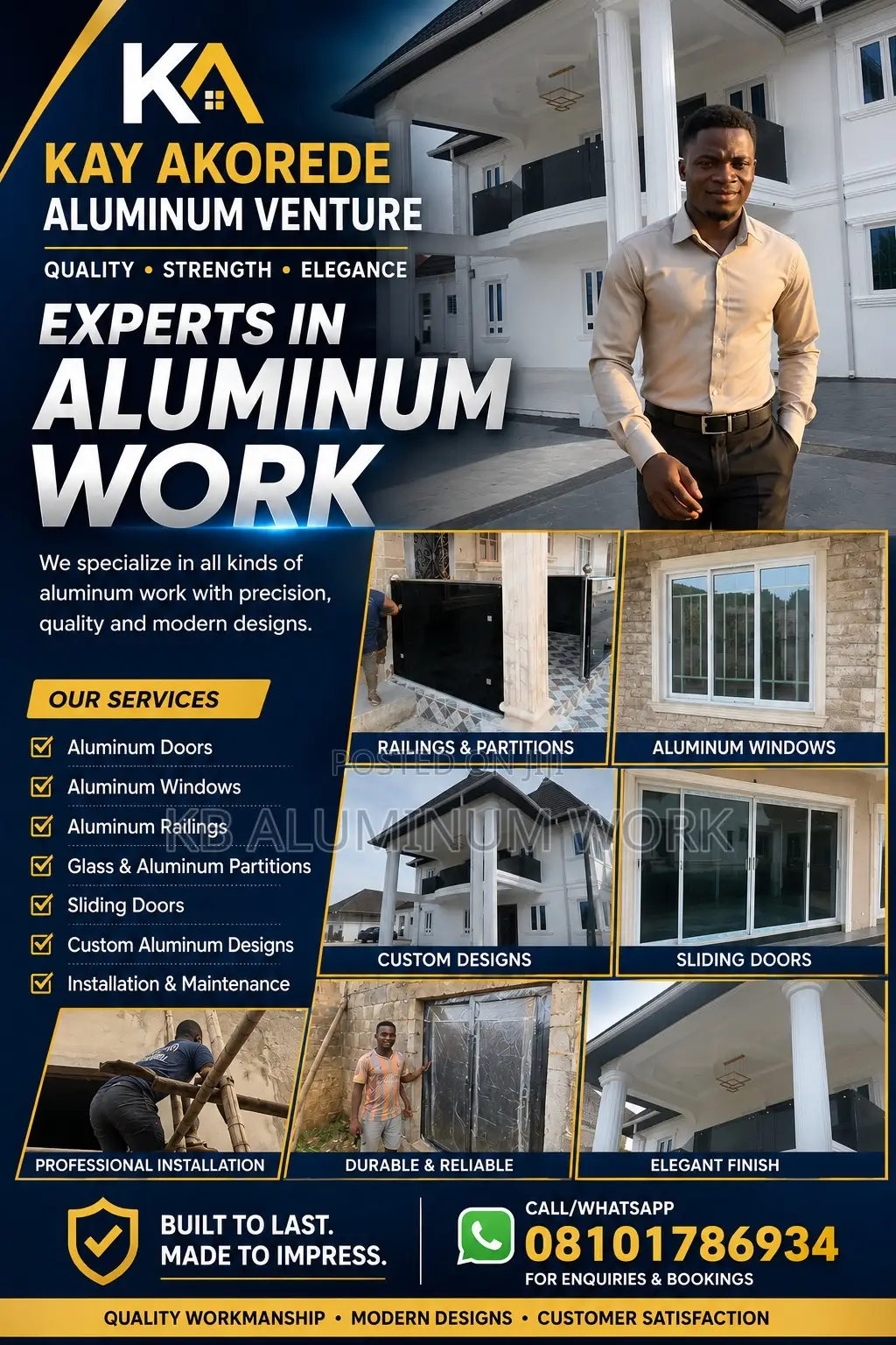 K B Aluminum Work