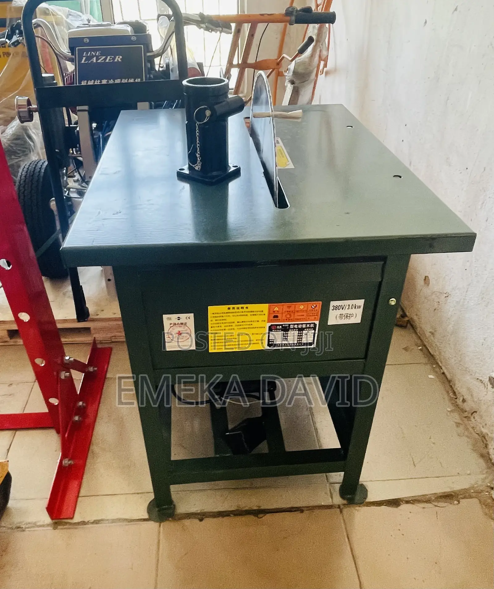 Industrial Table Saw Machine.
