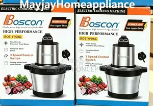 Boscon BOS YP086 Electric Yam Pounder With Stainless Steel Bowl