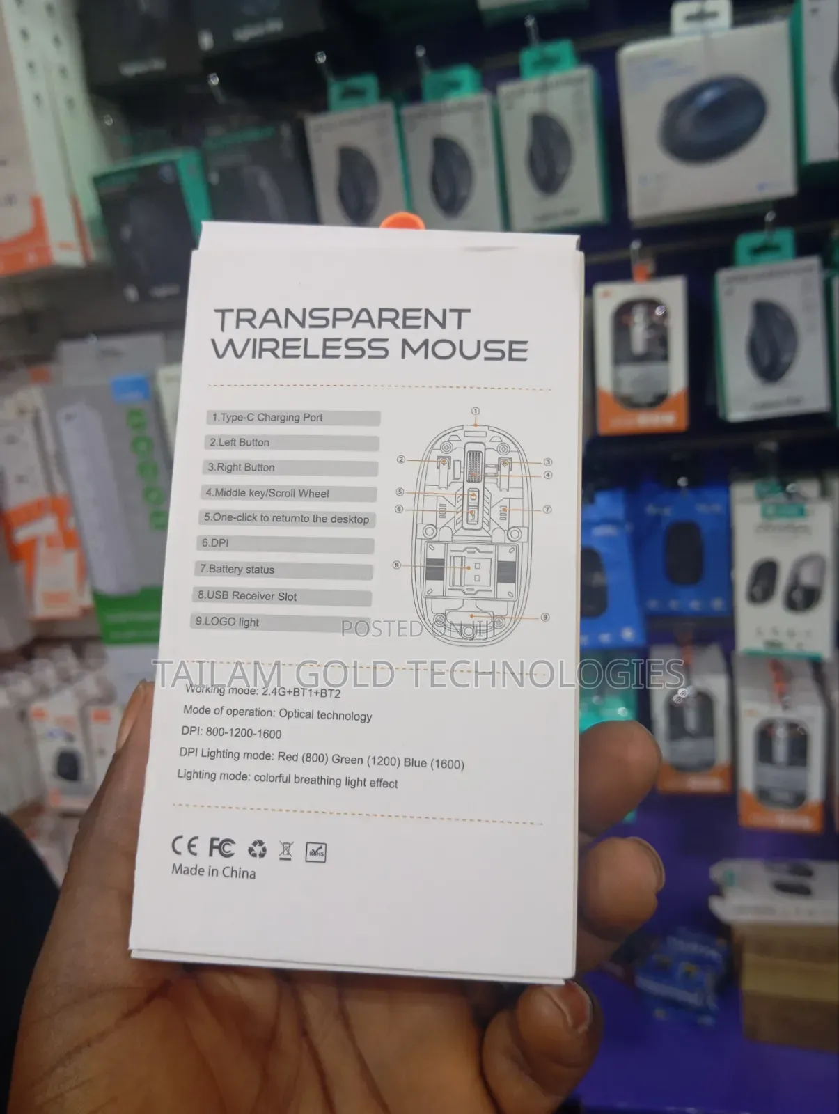 Transparent Wireless Mouse