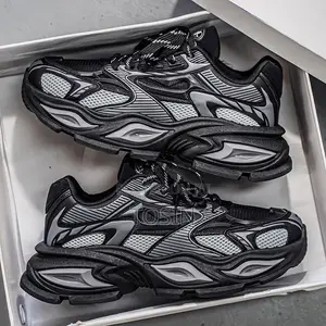 Luxury Black Chunky Sneakers | Unisex Fashion Trainers