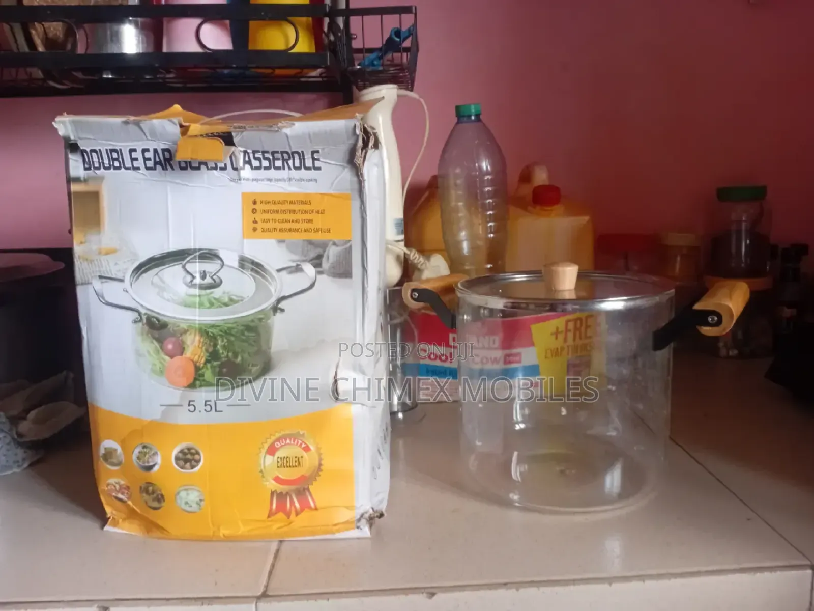 Glass Pot for Coking