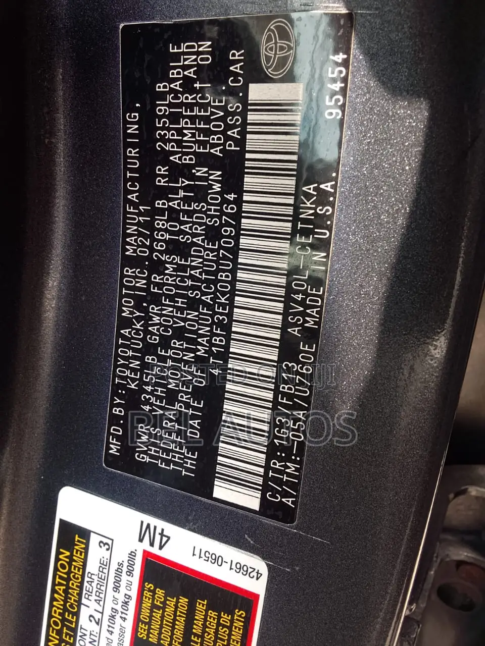 Toyota Camry 2011 Gray