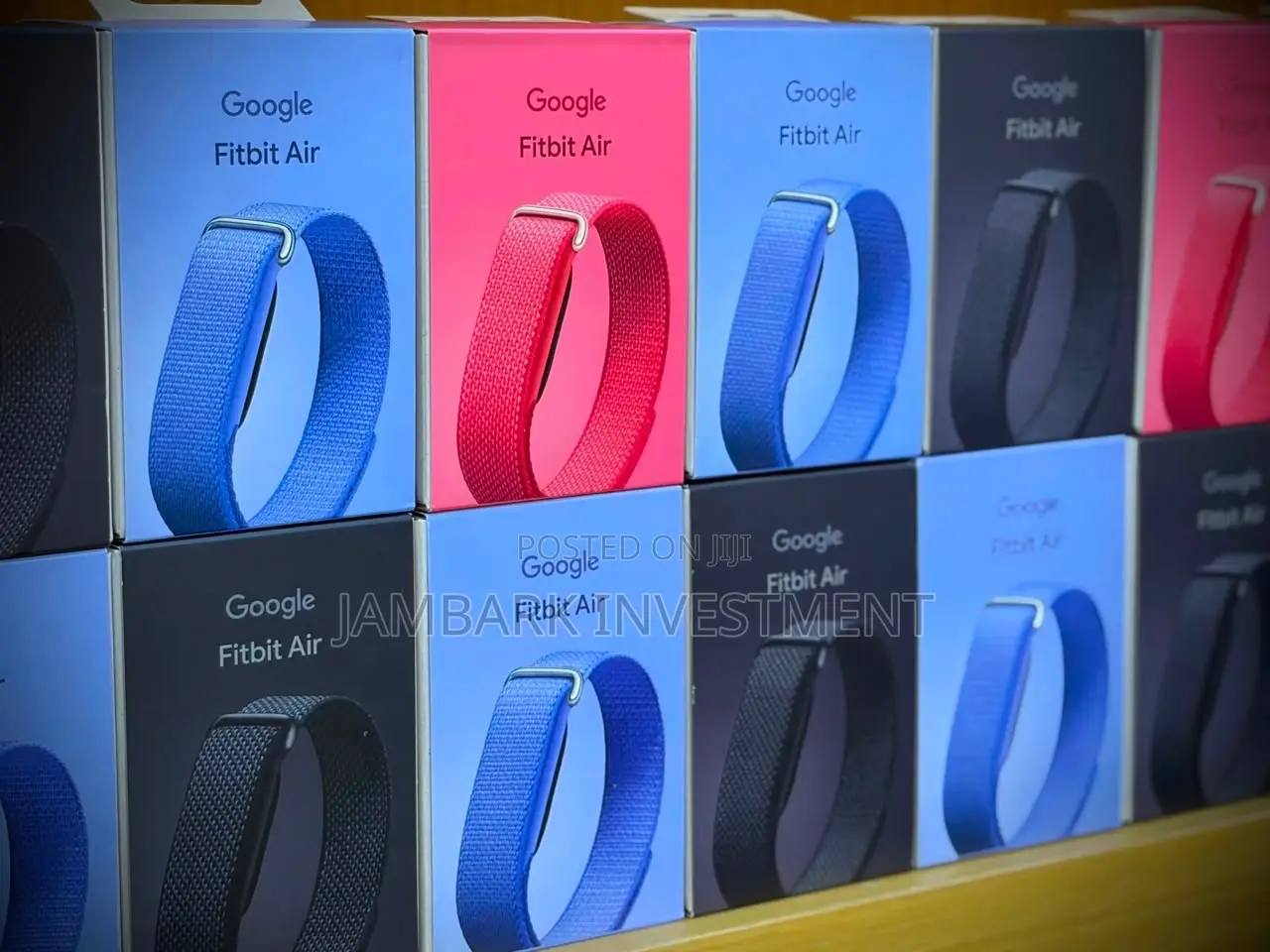 Fitbit Air (Obsidian Blue, Coral And)