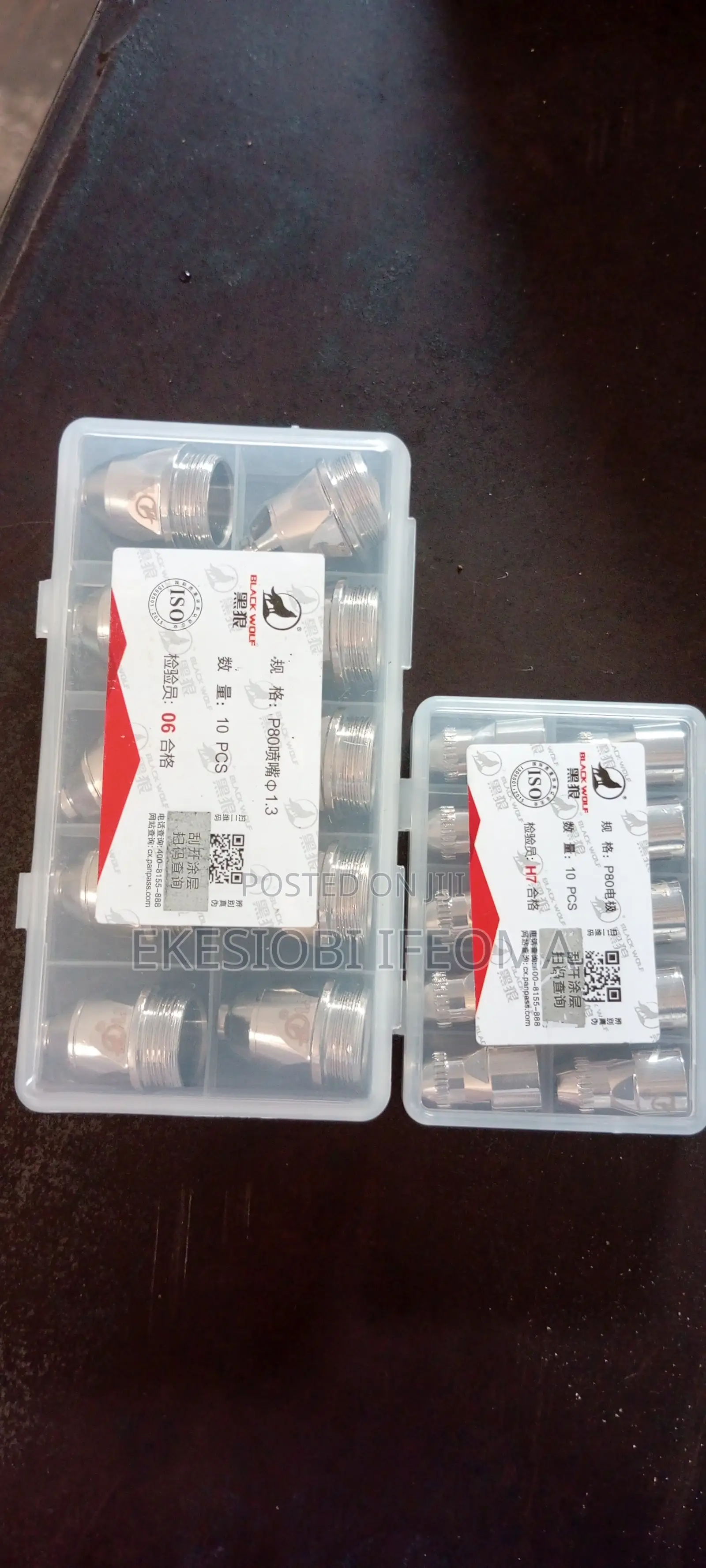 Black Wolfe Plasma CNC Nozzle and Electrode