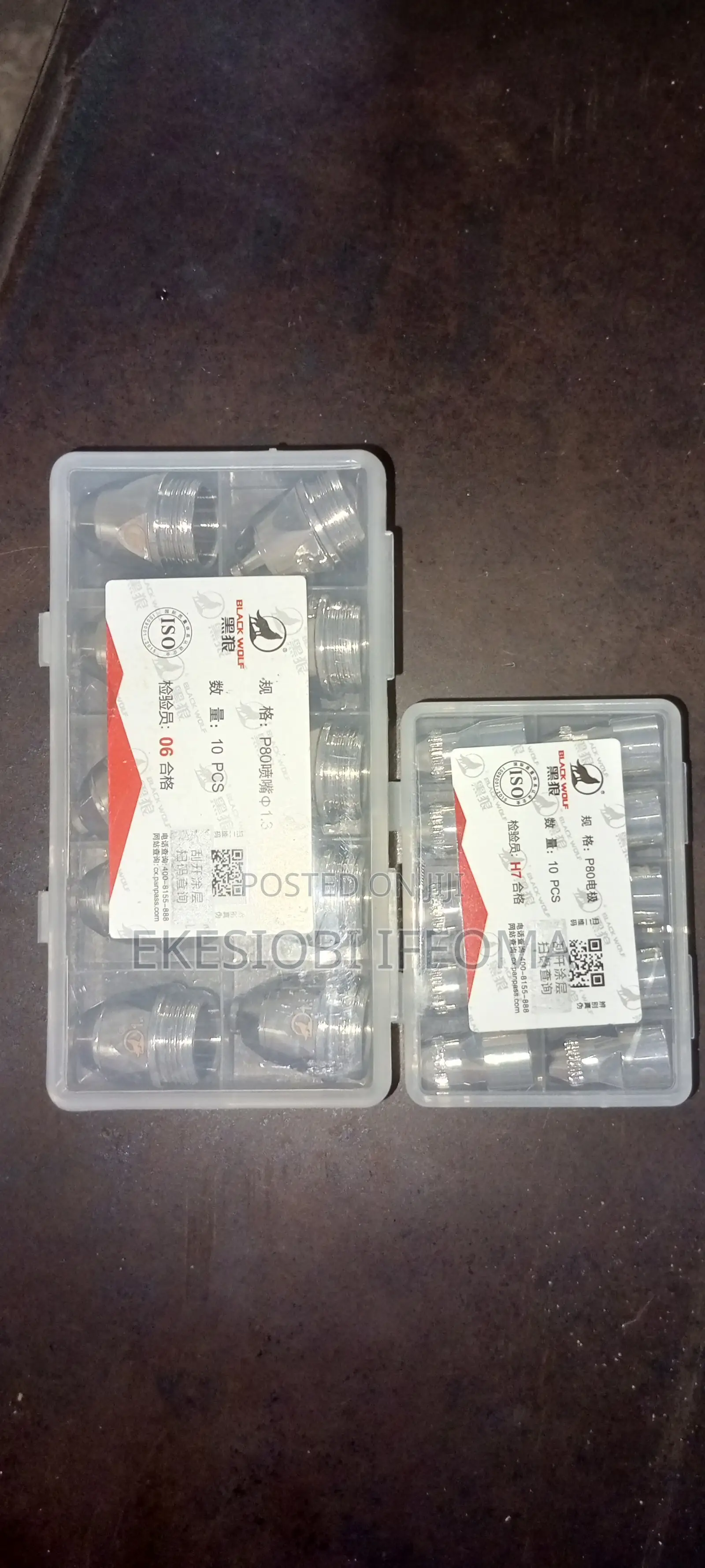Black Wolfe Plasma CNC Nozzle and Electrode