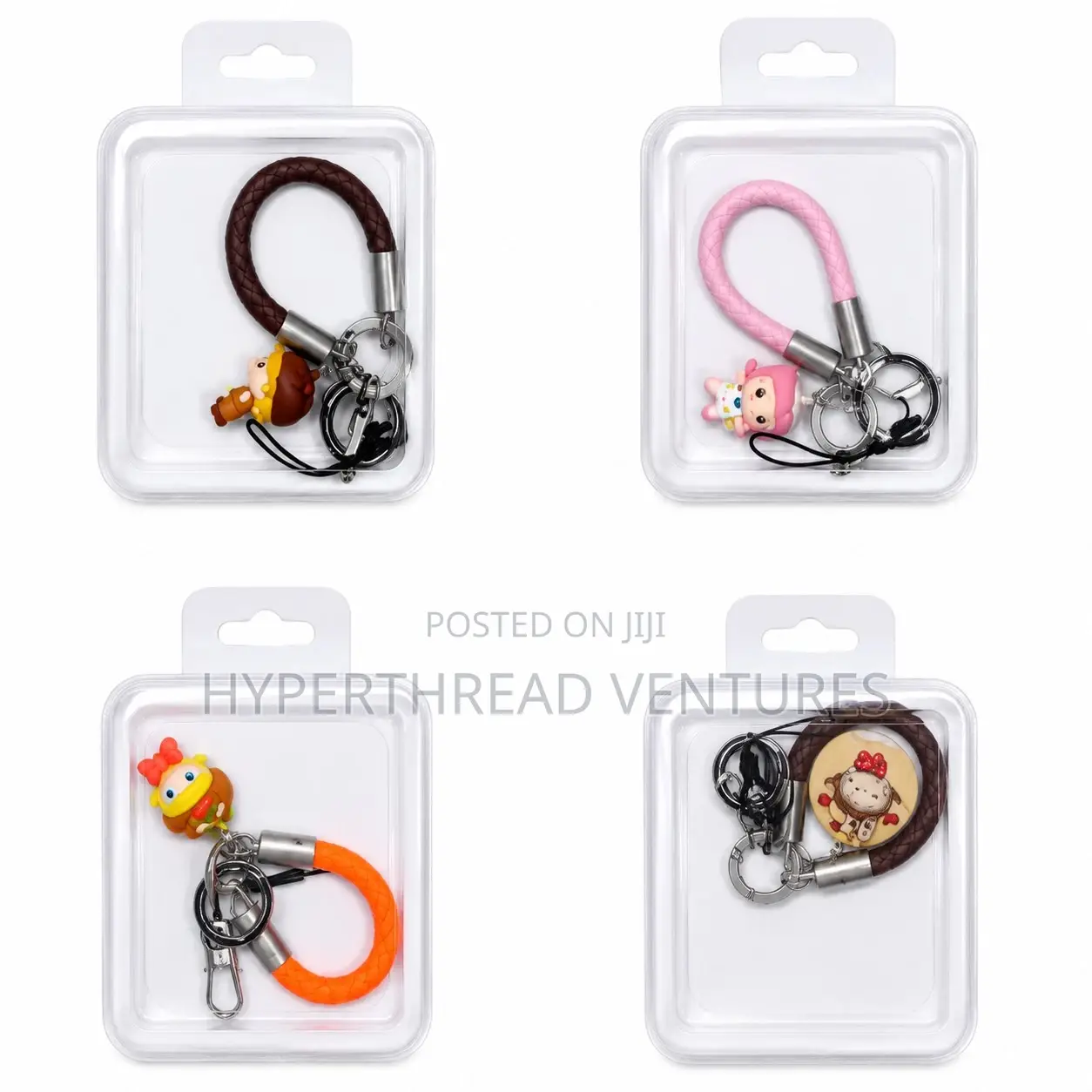 Braided Leather Keychain Stylish Car Key Holder