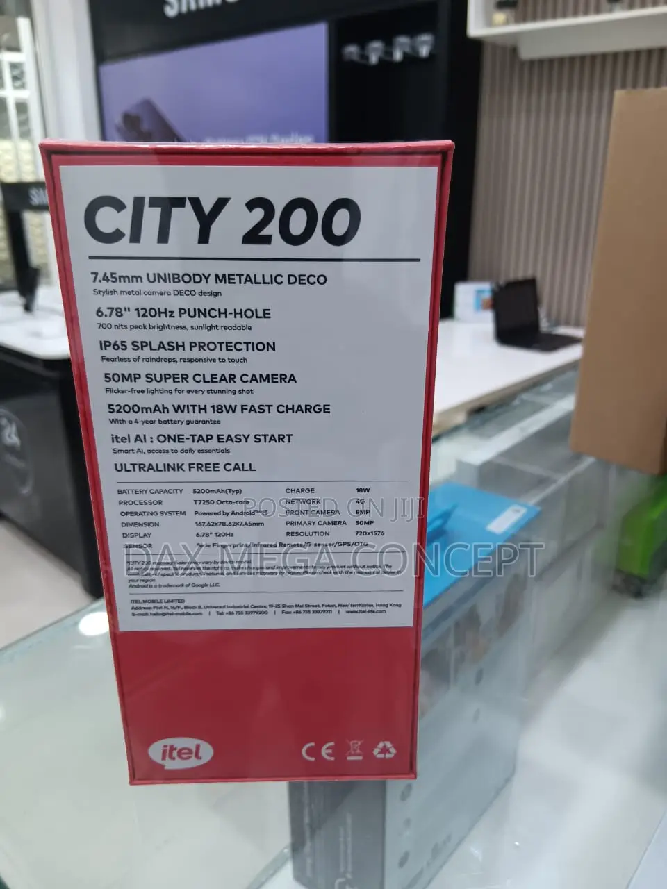 New Itel City 200 128 GB Black