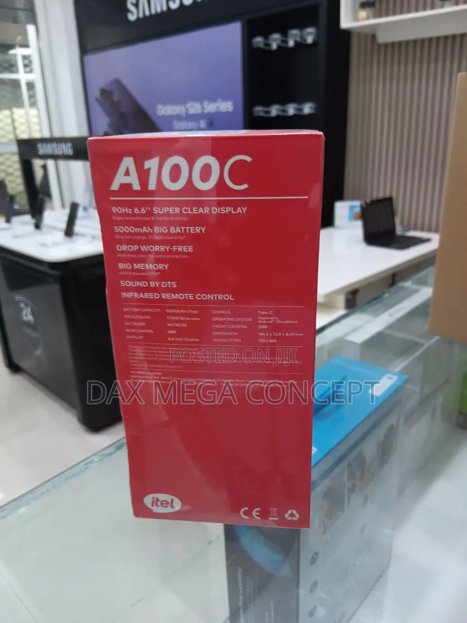 New Itel A100C 128 GB Black