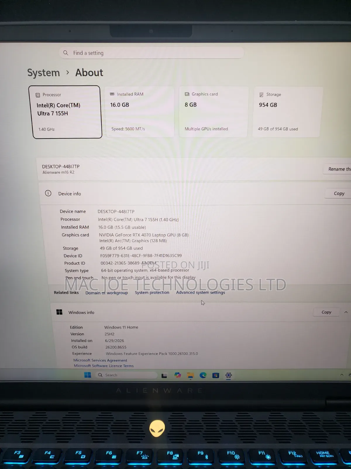 Laptop Alienware M15X R2 16GB Intel Core Ultra 7 SSD 1T