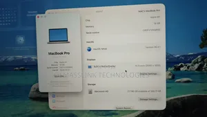Laptop Apple MacBook Pro 2020 16GB Intel Core M SSD 256GB