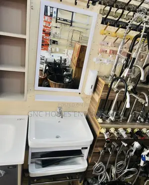 Small Cabinet With Mirror (For Visitors Bathroom)