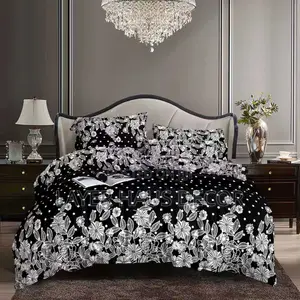 Patterned Bedsheet With Pillowcases