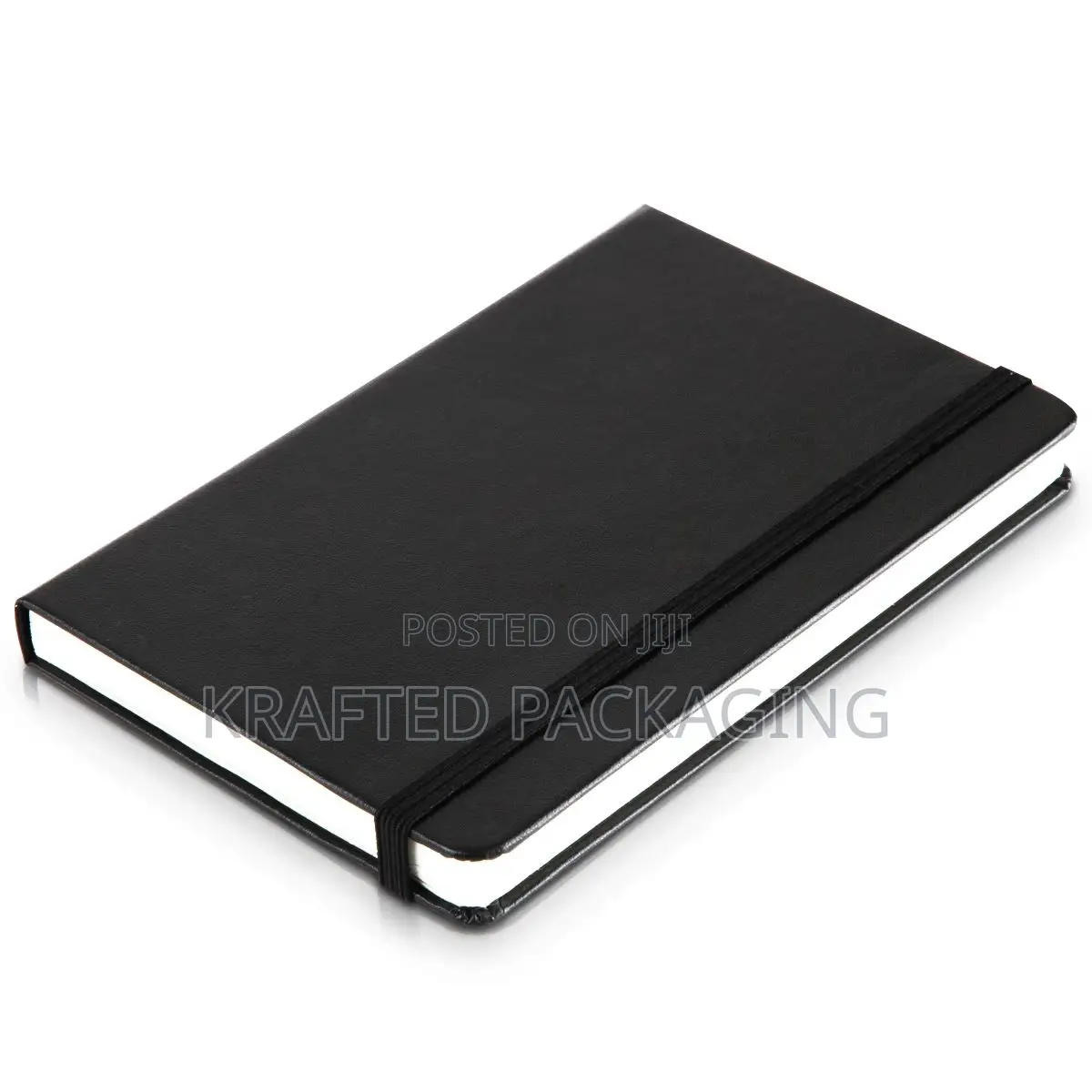 A5 Hardcover Leather Notepad With Elastic Band