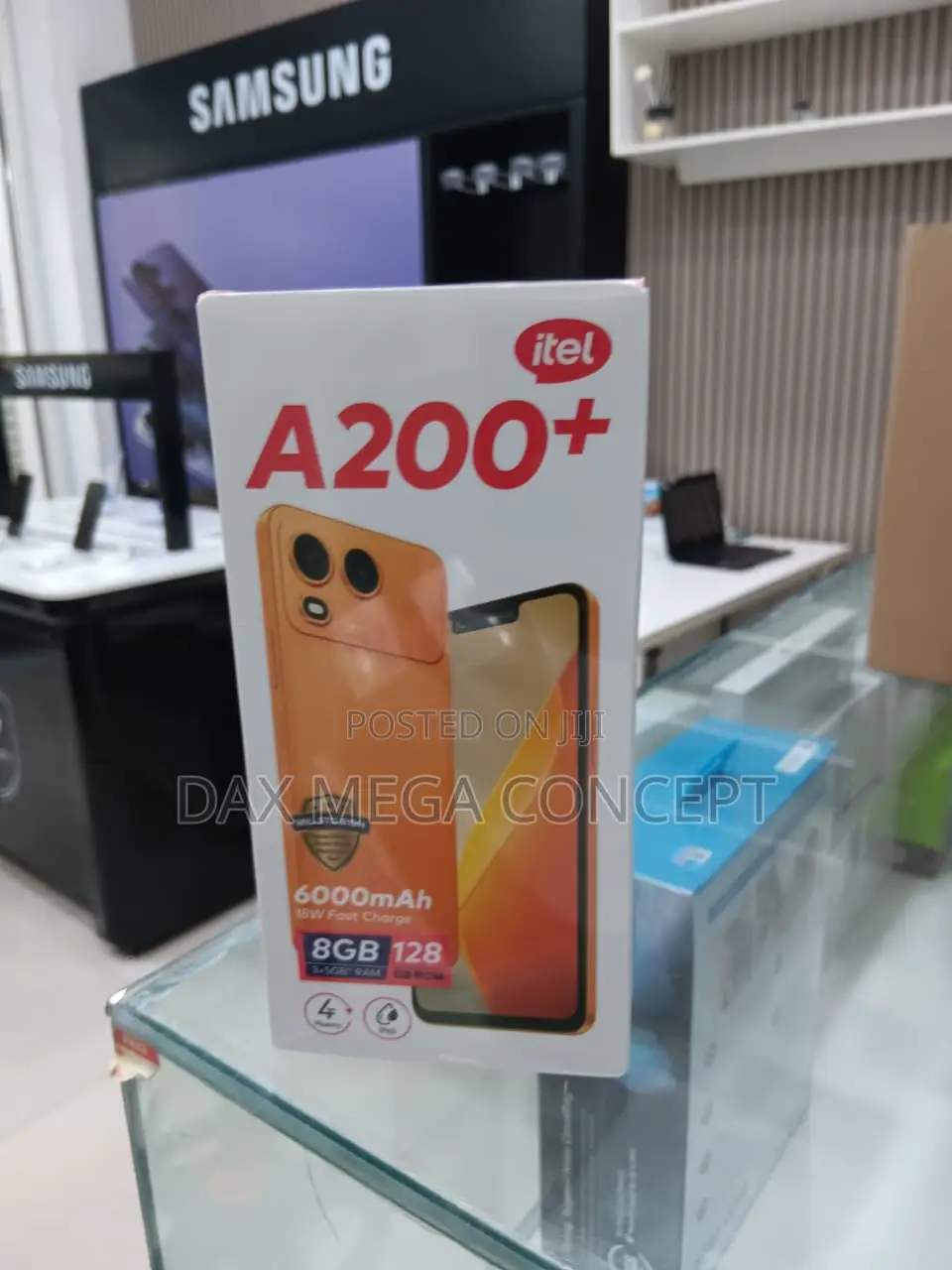 New Itel A200+ 128 GB Orange